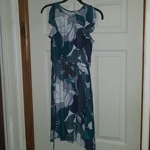 Loft Multi Colored Floral Dress